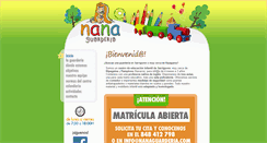 Desktop Screenshot of nanaguarderia.com