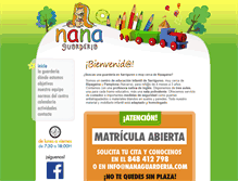 Tablet Screenshot of nanaguarderia.com